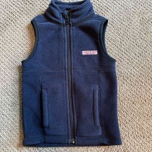 NWOT navy blue fleece Vineyard Vine toddler vest Size 2T